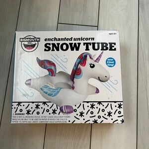 Unicorn snow tube